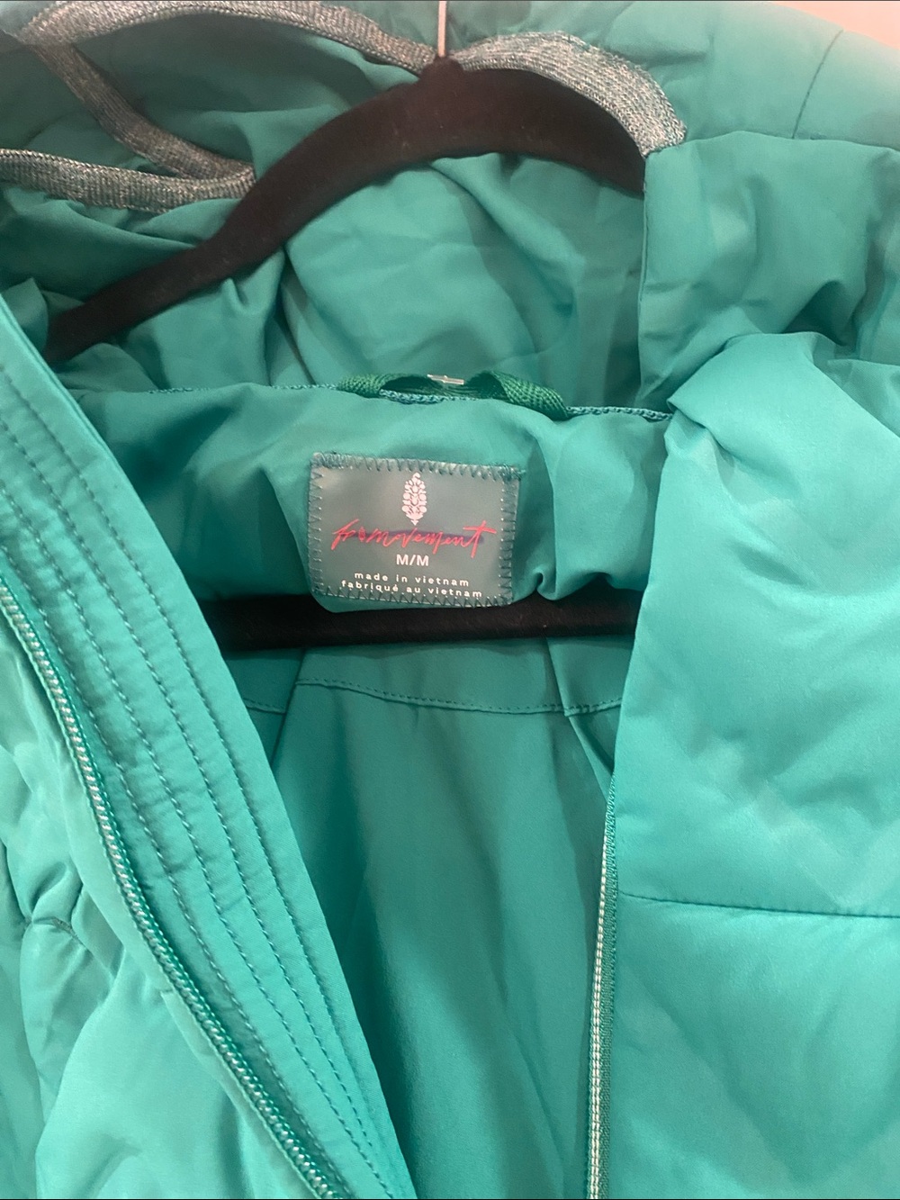 Free People FP movement emerald Gettin Lost Packable Puffer jacket NWT - Picture 7 of 14